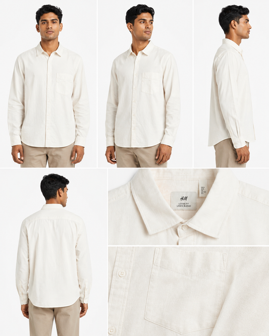 H&M Linen Shirt Long sleeves