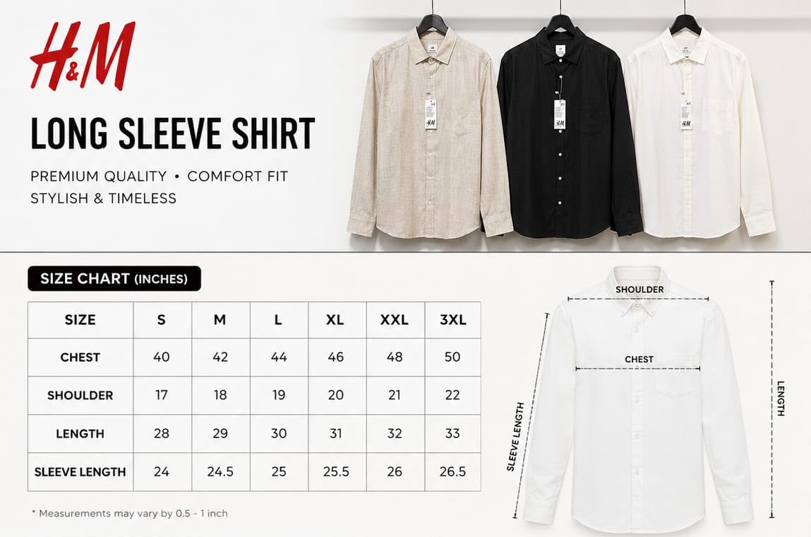 H&M Linen Shirt Long sleeves
