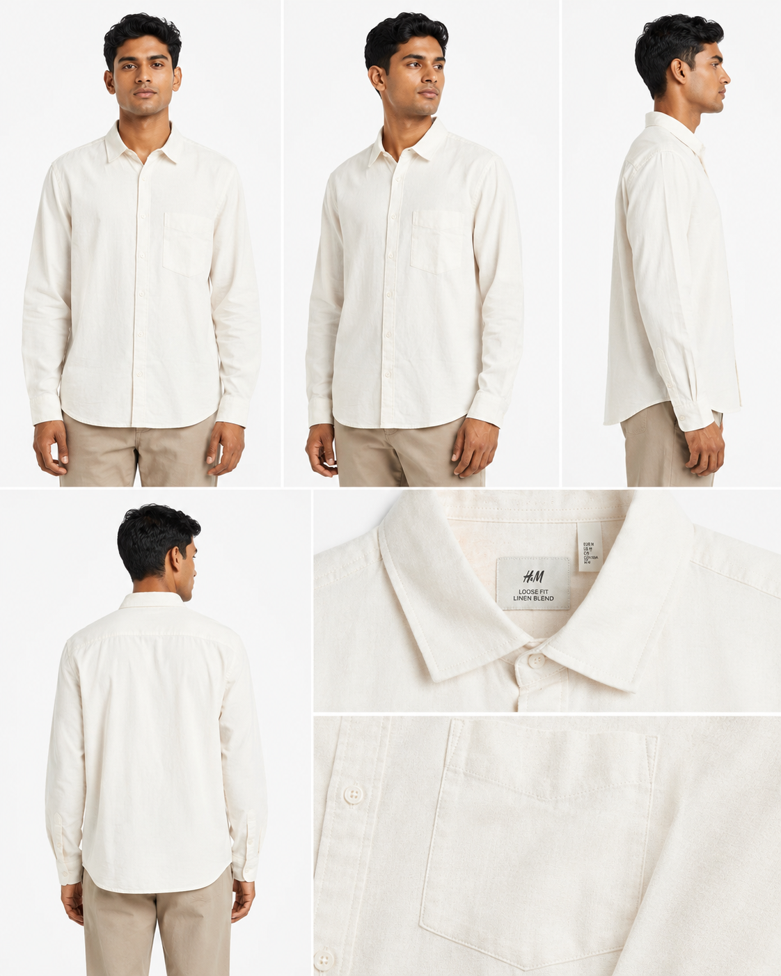 H&M Linen Shirt Long sleeves