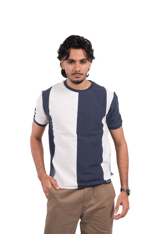 Monoline Crop Tshirt - Midnight Blue