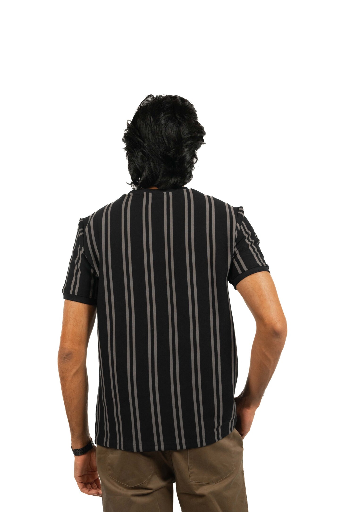 Monoline Crop Tshirt - Black