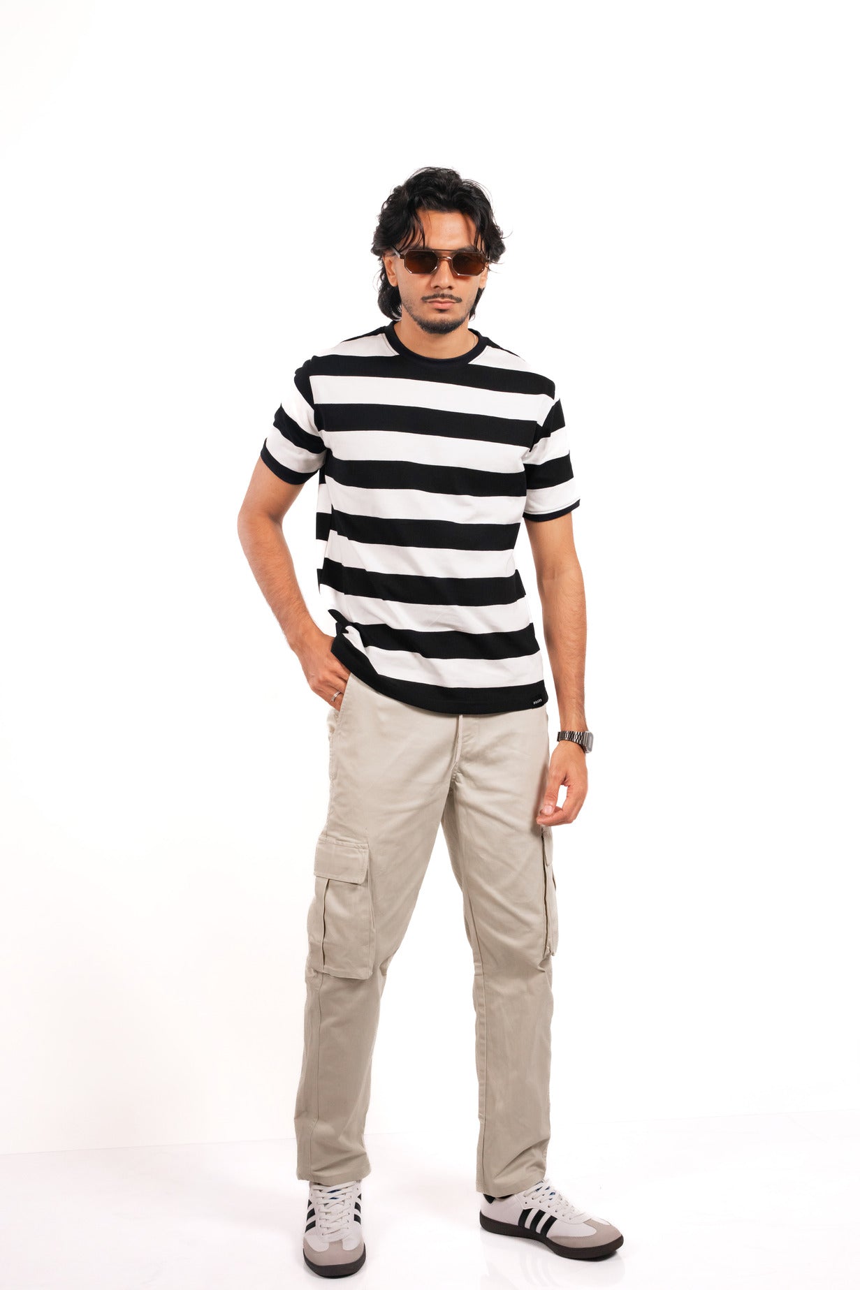 Monostrip Tshirts - Black/White
