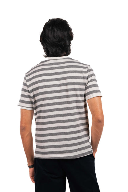 Monostrip Tshirt - Gray/White