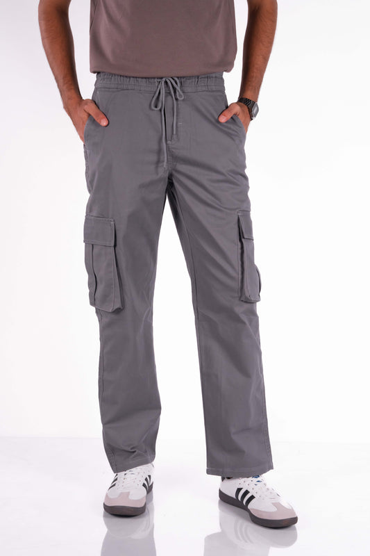 Straight Fit Cargo - Gray