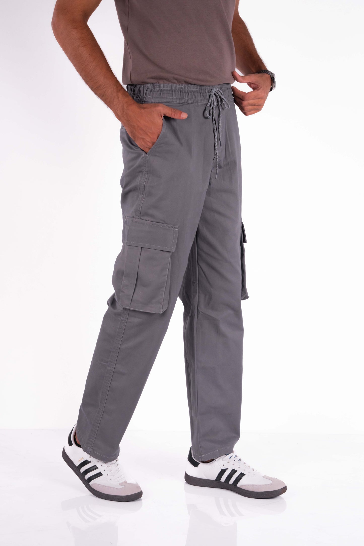 Straight Fit Cargo - Gray