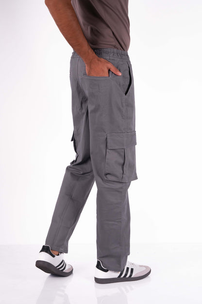 Straight Fit Cargo - Gray