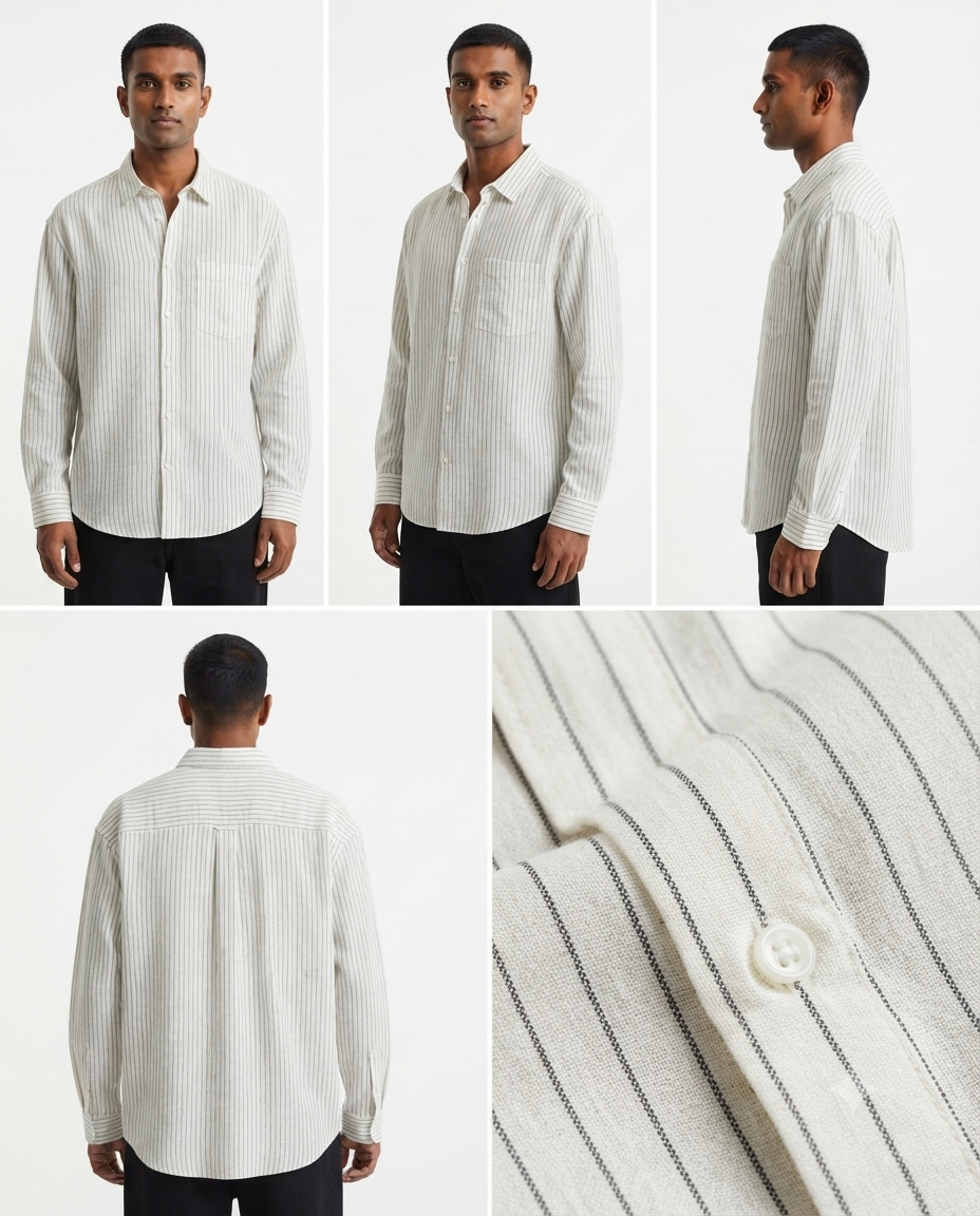 H&M Linen Shirt Long sleeves