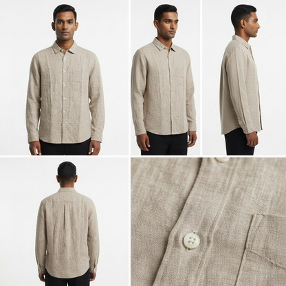 H&M Linen Shirt Long sleeves