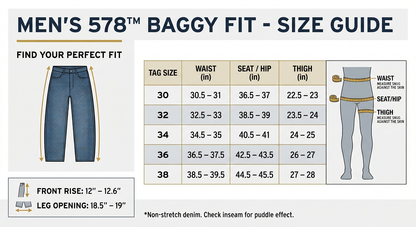Levis baggy jeans - 578