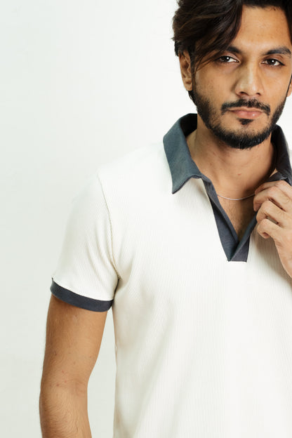 Rib Polo - Off white
