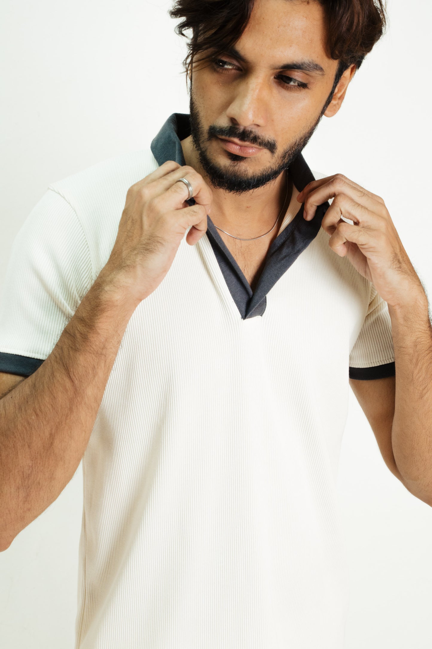 Rib Polo - Off white