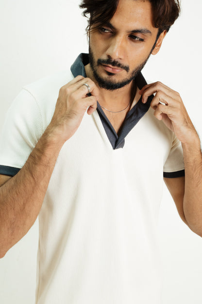 Rib Polo - Off white