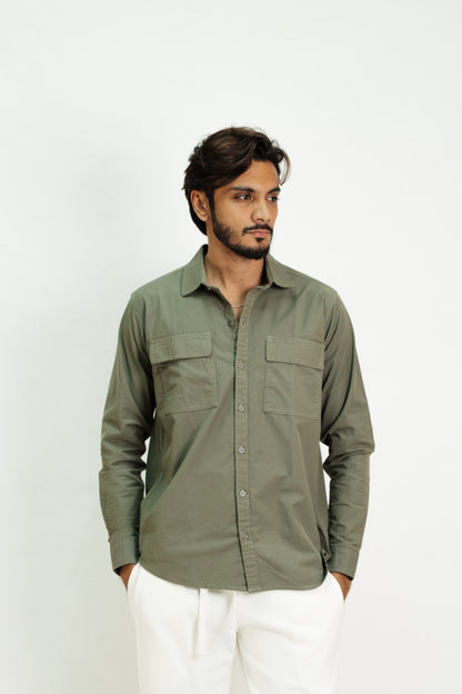 Utility Shirt - Hunter Green