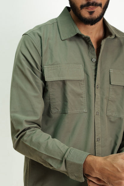 Utility Shirt - Hunter Green
