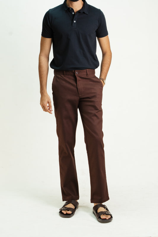 Chino Pant - Dark Burgundy