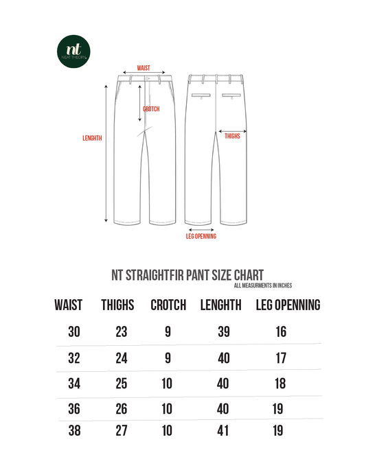 NT Straight Fit Chino Pant - Dark Grey