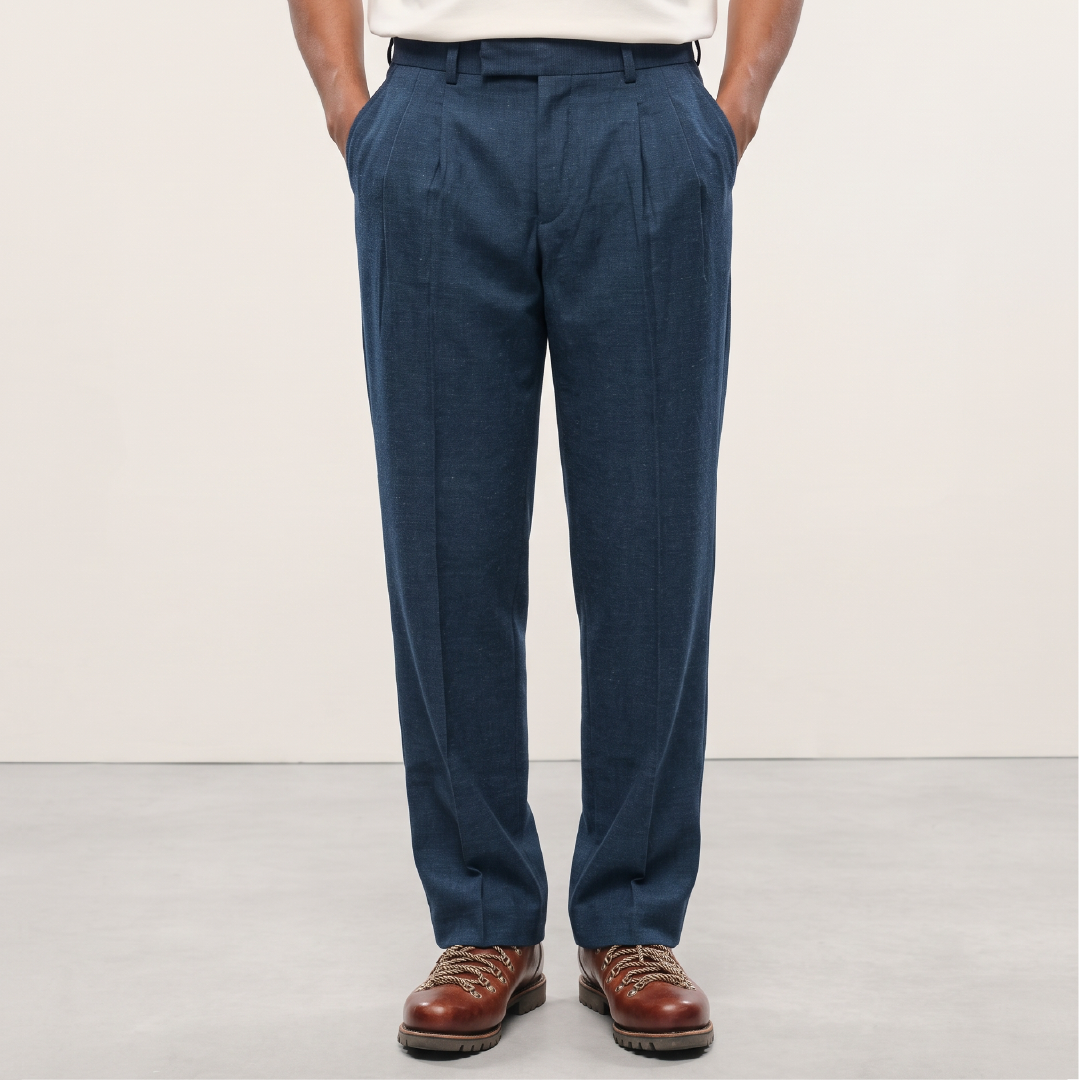 NT Formal Linen Pant - Navy Blue