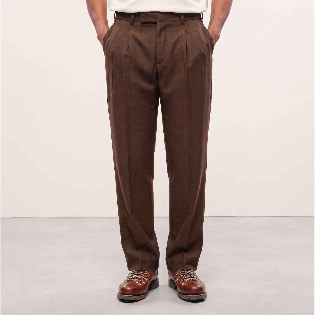 NT Formal Linen Pant - Brown
