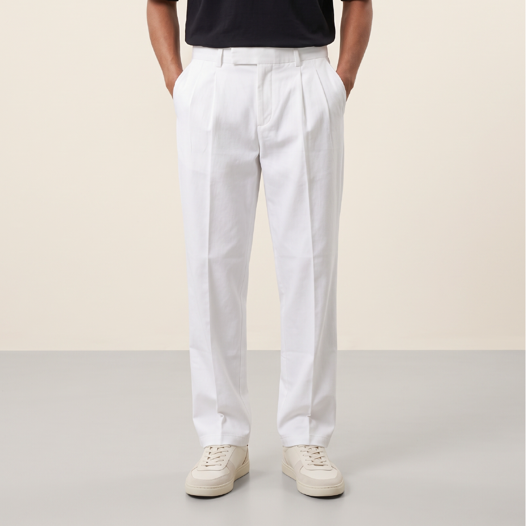 NT Formal Linen Pant - White