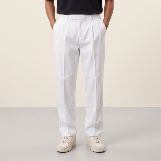 NT Formal Linen Pant - White