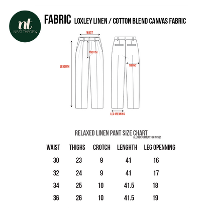 NT Formal Linen Pant - Light Ash