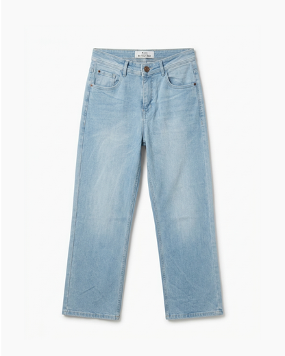 Straight Fit Denim - Ice Blue