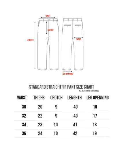 Straight Fit Denim - Ice Blue