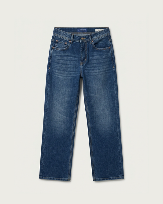 Straight Fit Denim - Medium blue