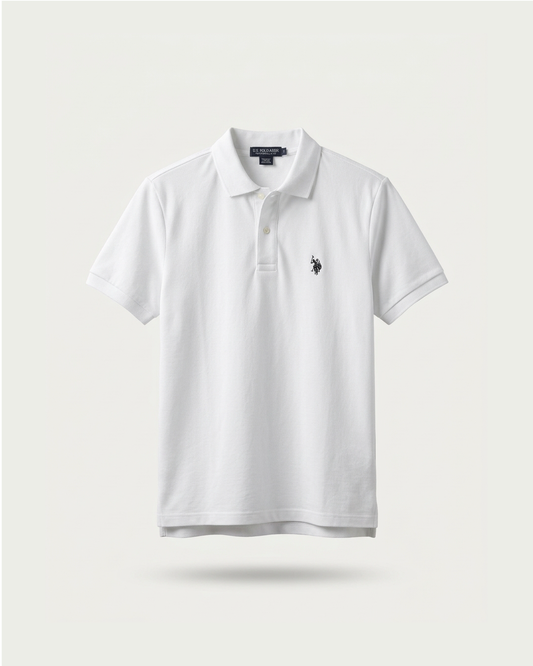 USPA Polo Tshirt - White